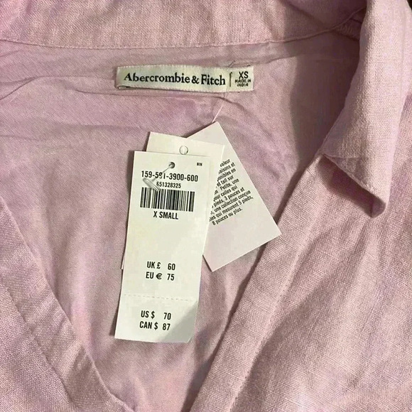 Abercrombie & Fitch Women's Pink and Purple Dress - Picture 9 of 10